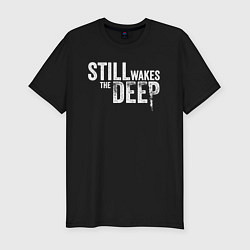 Футболка slim-fit Still wakes the deep logo, цвет: черный