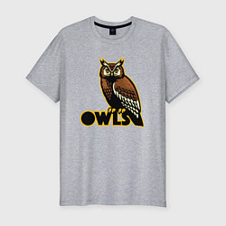 Футболка slim-fit Owls, цвет: меланж