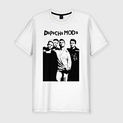 Футболка slim-fit Depeche mode all, цвет: белый