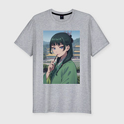 Футболка slim-fit Монолог фармацевта Маомао детектив, цвет: меланж