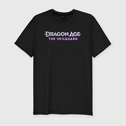Футболка slim-fit Dragon age the veilguard logo, цвет: черный