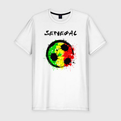 Футболка slim-fit Сборная Сенегала, цвет: белый