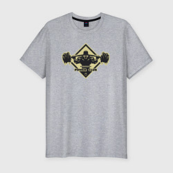 Футболка slim-fit Power club, цвет: меланж