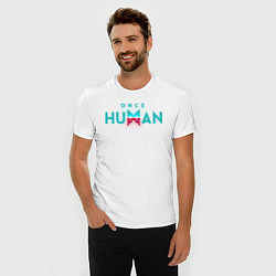 Футболка slim-fit Once human logo, цвет: белый — фото 2