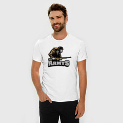 Футболка slim-fit Armys, цвет: белый — фото 2