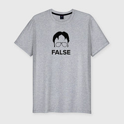 Футболка slim-fit Dwight Kurt false - the office, цвет: меланж