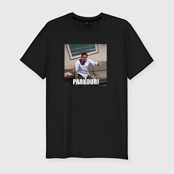 Футболка slim-fit Parkour Michael Scott - the office, цвет: черный