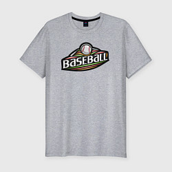 Мужская slim-футболка Baseball sport