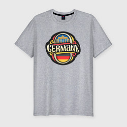 Футболка slim-fit Germany - Германия, цвет: меланж