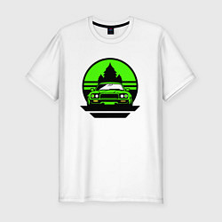 Футболка slim-fit Nissan skyline retro style, цвет: белый