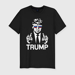 Футболка slim-fit Трамп наш, цвет: черный