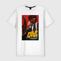 Мужская slim-футболка Pulp fiction - vincent and jules