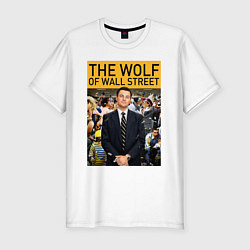 Мужская slim-футболка The wolf of wall street - Leo