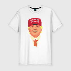 Футболка slim-fit Trump - America, цвет: белый