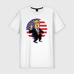 Футболка slim-fit USA - Trump, цвет: белый