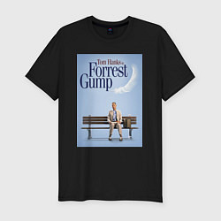 Футболка slim-fit Forrest Gump - Tom is on the bench, цвет: черный