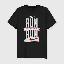 Футболка slim-fit Forrest Gump - run Forrest run, цвет: черный