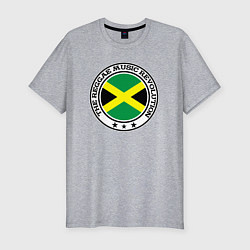 Мужская slim-футболка Регги революция