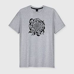 Мужская slim-футболка Современная абстрактная природа