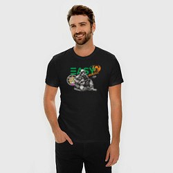Футболка slim-fit Химик-гитарист, цвет: черный — фото 2