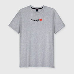 Футболка slim-fit BTS Yoongi, цвет: меланж