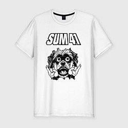 Футболка slim-fit Sum41 - rock dog, цвет: белый