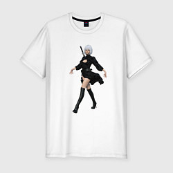 Футболка slim-fit Yorha 2b, цвет: белый