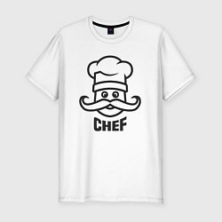 Мужская slim-футболка Chef