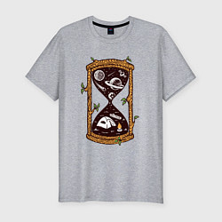 Мужская slim-футболка Космический поход