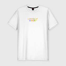 Футболка slim-fit Kind people rock, цвет: белый