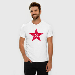 Футболка slim-fit Звезда - СССР, цвет: белый — фото 2