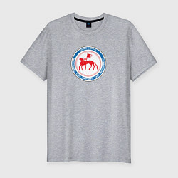 Футболка slim-fit Герб Саха, цвет: меланж