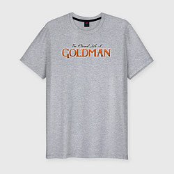 Футболка slim-fit The eternal life of goldman logotype, цвет: меланж