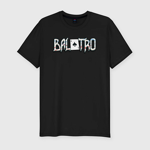 Мужская slim-футболка Balatro logo / Черный – фото 1