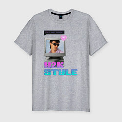 Мужская slim-футболка Y2K Vibes