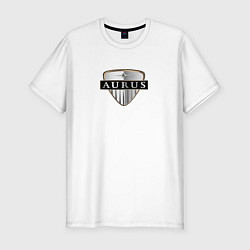 Футболка slim-fit AURUS logo auto, цвет: белый