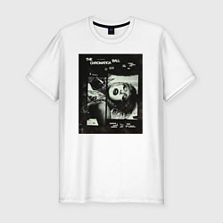 Футболка slim-fit Леди Гага постер, цвет: белый