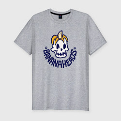 Мужская slim-футболка Банановые головы