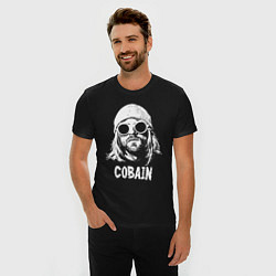 Футболка slim-fit Nirvana - Cobain, цвет: черный — фото 2