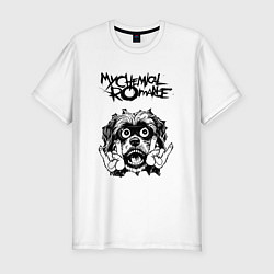 Футболка slim-fit My Chemical Romance - rock dog, цвет: белый