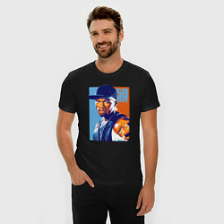 Футболка slim-fit 50 cent rapper, цвет: черный — фото 2