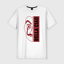 Футболка slim-fit Bella ciao - money heist, цвет: белый