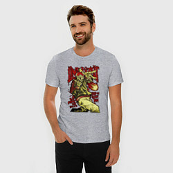 Футболка slim-fit Limp Bizkit skull, цвет: меланж — фото 2