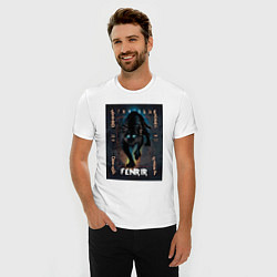 Футболка slim-fit Fenrir black vinyl, цвет: белый — фото 2