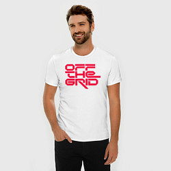 Футболка slim-fit Off the grid logo, цвет: белый — фото 2