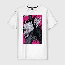 Футболка slim-fit Дандадан Кэн Такакура, цвет: белый