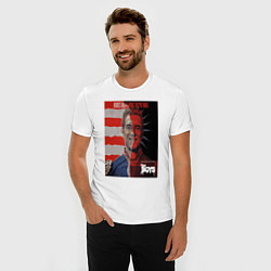 Футболка slim-fit Американский символ, цвет: белый — фото 2