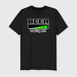 Мужская slim-футболка Beer loading