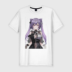 Мужская slim-футболка Genshin Impact Кэцин