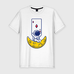 Мужская slim-футболка Космический покер